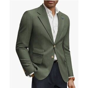 PJ Paul Jones NWT 2-Button Sport Coat Suit Jacket Blazer Green Size Large (E02)